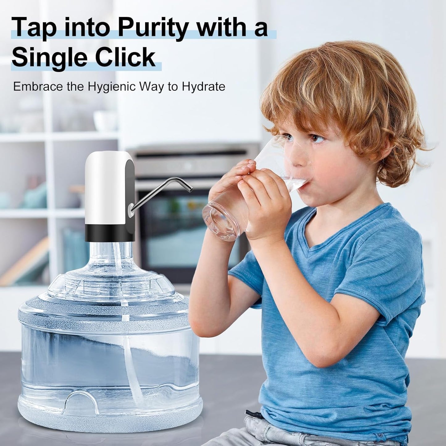 Automatic Wireless Water Can Dispenser Pump for 20 Litre Bottle Can, with Low Noise & High Efficiency (Premium Quality)