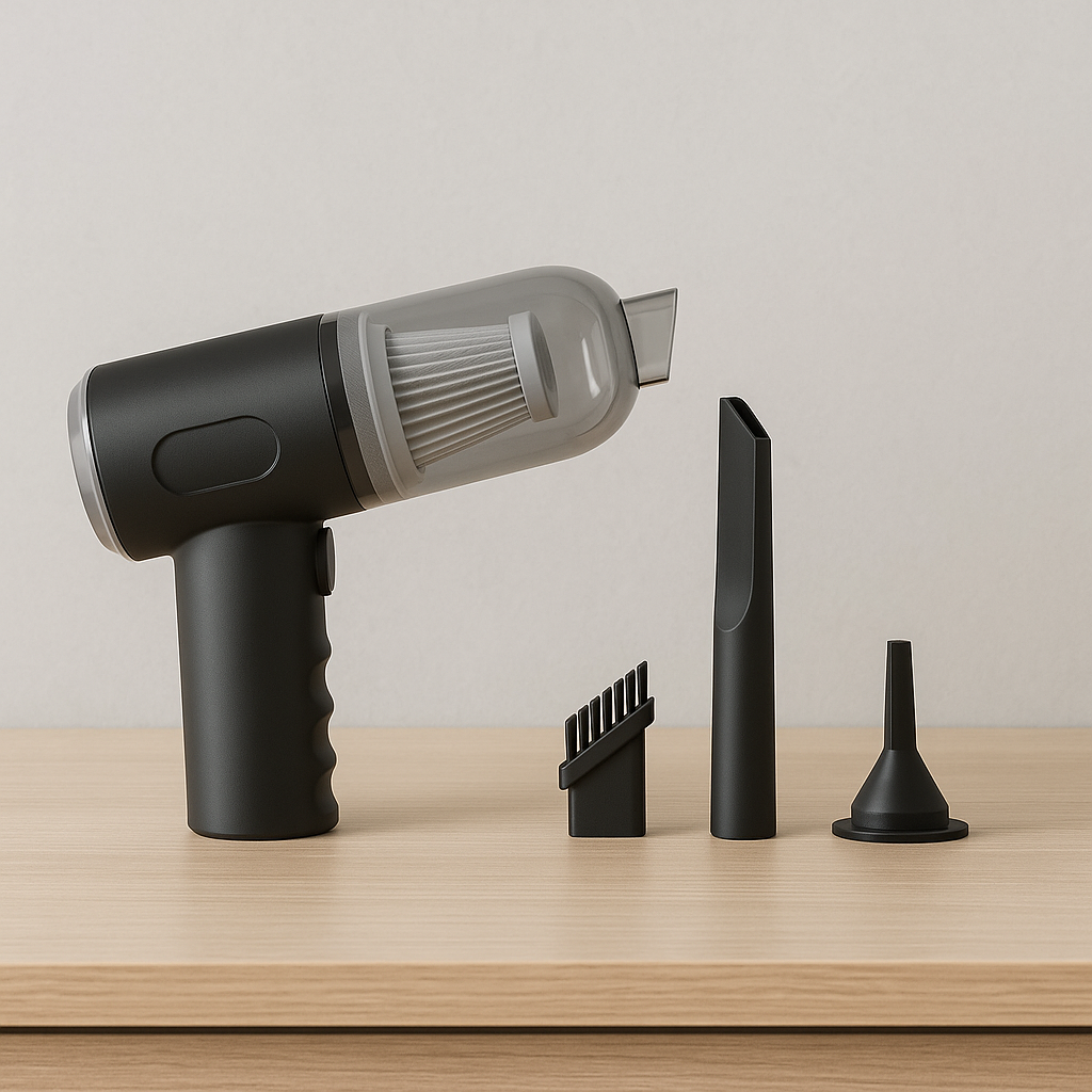 2 in 1 Wireless Vacuum Cleaner | Handheld USB Rechargeable for Home & Car (Premium Quality)
