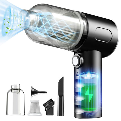 2 in 1 Wireless Vacuum Cleaner | Handheld USB Rechargeable for Home & Car (Premium Quality)